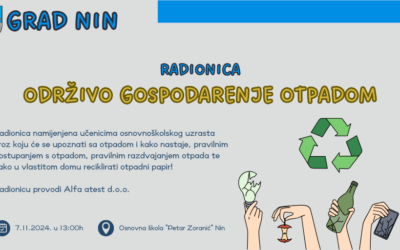 RADIONICA ODRŽIVO GOSPODARENJE OTPADOM