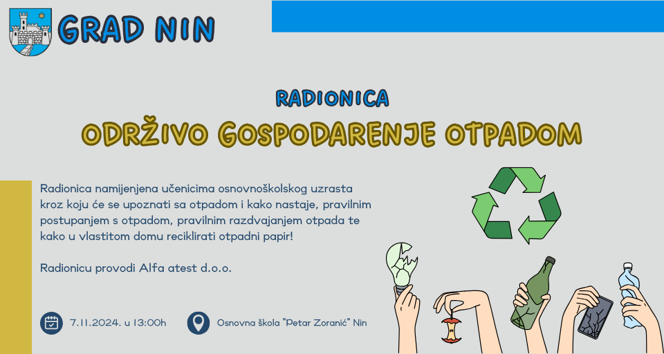 RADIONICA ODRŽIVO GOSPODARENJE OTPADOM