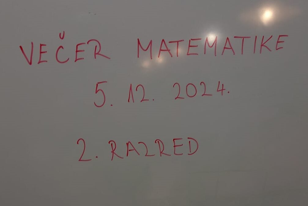 12. VEČER MATEMATIKE